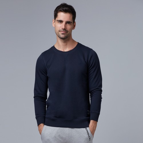 Navy Brushed Fleece Sweatshirt